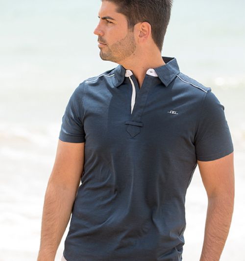 READY TO SHIP: Horseware Men's Prato Classic Polo - XX Large - Ombre Blue