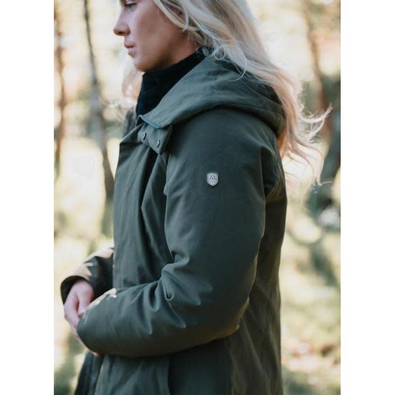 Womens green parka hot sale coat