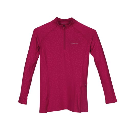 OPENBOX: Shires Aubrion Kids' Revive Long Sleeve Base Layer - 9-10 years - Cerise