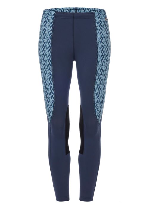 Kerrits Kids' Knee Patch Performance Tights - Nightsky/Atlantic Horsetails
