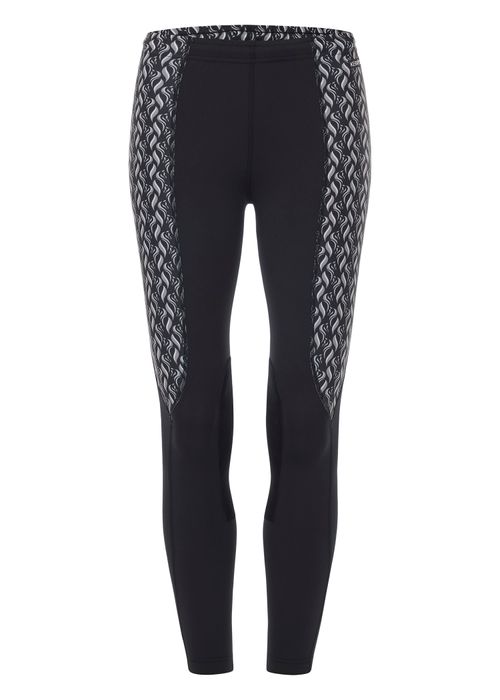 Kerrits Kids' Knee Patch Performance Tights - Black/Black Horsetails