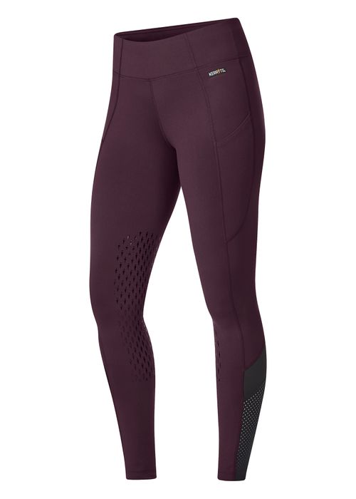 Kerrits Women's Free Style Knee Patch Pocket Tights - Vineyard