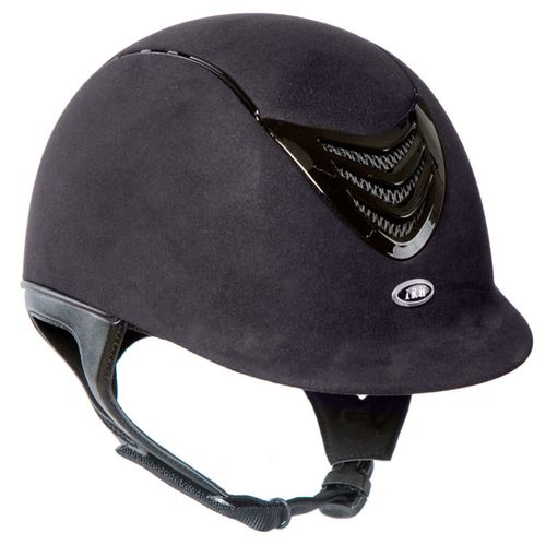IRH IR4G Suede Helmet Gloss Vent - Black