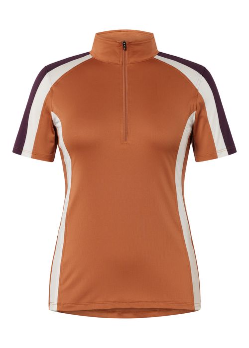 Kerrits Women's Top Rail Coolcore Short Sleeve Shirt - Ginger