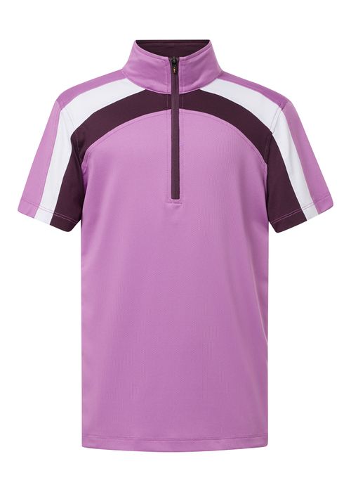 Kerrits Kids' Top Rail Coolcore Short Sleeve Shirt - Foxglove