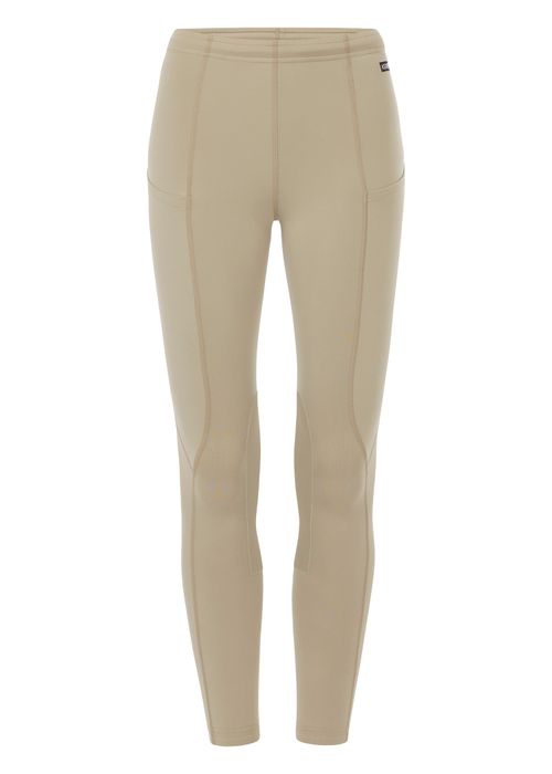 Kerrits Kids' Performance Knee Patch Pocket Tights - Tan