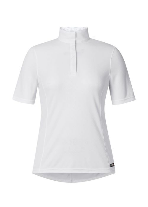 Kerrits Women's Encore Short Sleeve Show Shirt - White/Bit Of Luck