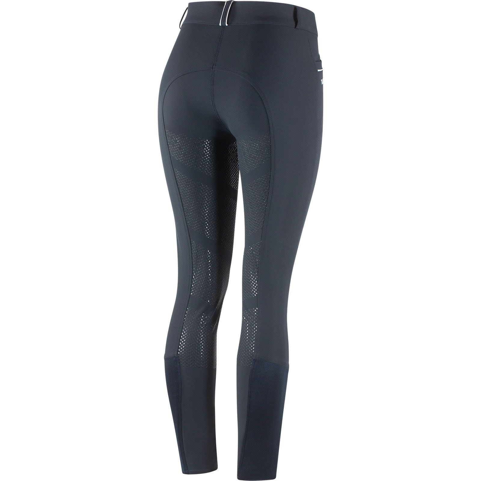 READY TO SHIP: Women's Patricia Silicone Full Seat Breeches - 38 - Navy  Dark Blue/White - Tack Of The Day