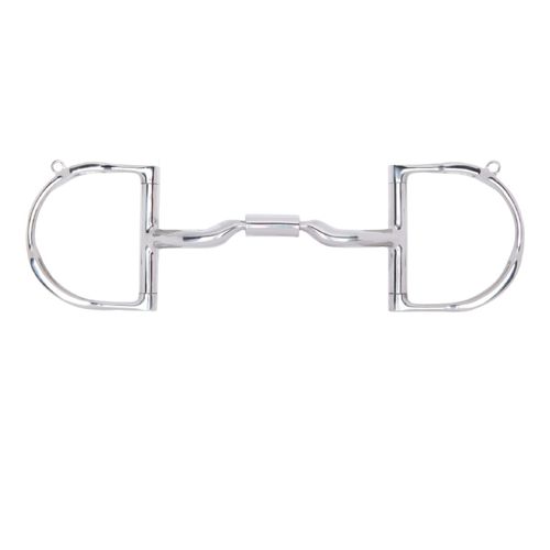 Myler Medium Dee w/Hooks Low Port Comfort Snaffle Bit MB 04