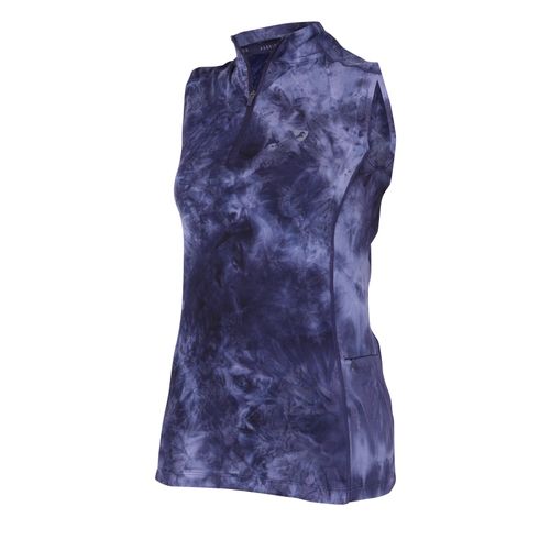 Shires Aubrion Women's Revive Sleeveless Base Layer Sun Shirt - Navy Tie Dye