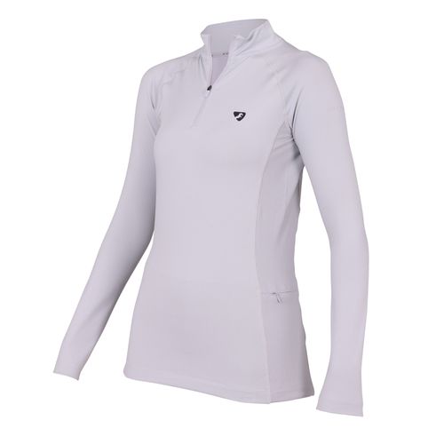 Shires Aubrion Women's Revive Long Sleeve Base Layer Sun Shirt - Grey