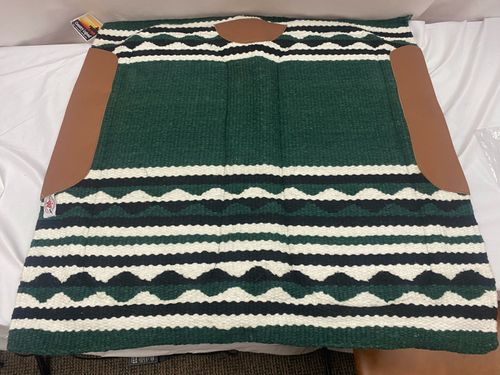 Western Rawhide Country Legend New Zealand Wool Pad w/Soft Felt - Hunter Green