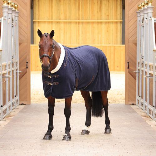 Shires Deluxe Fleece Rug - Navy