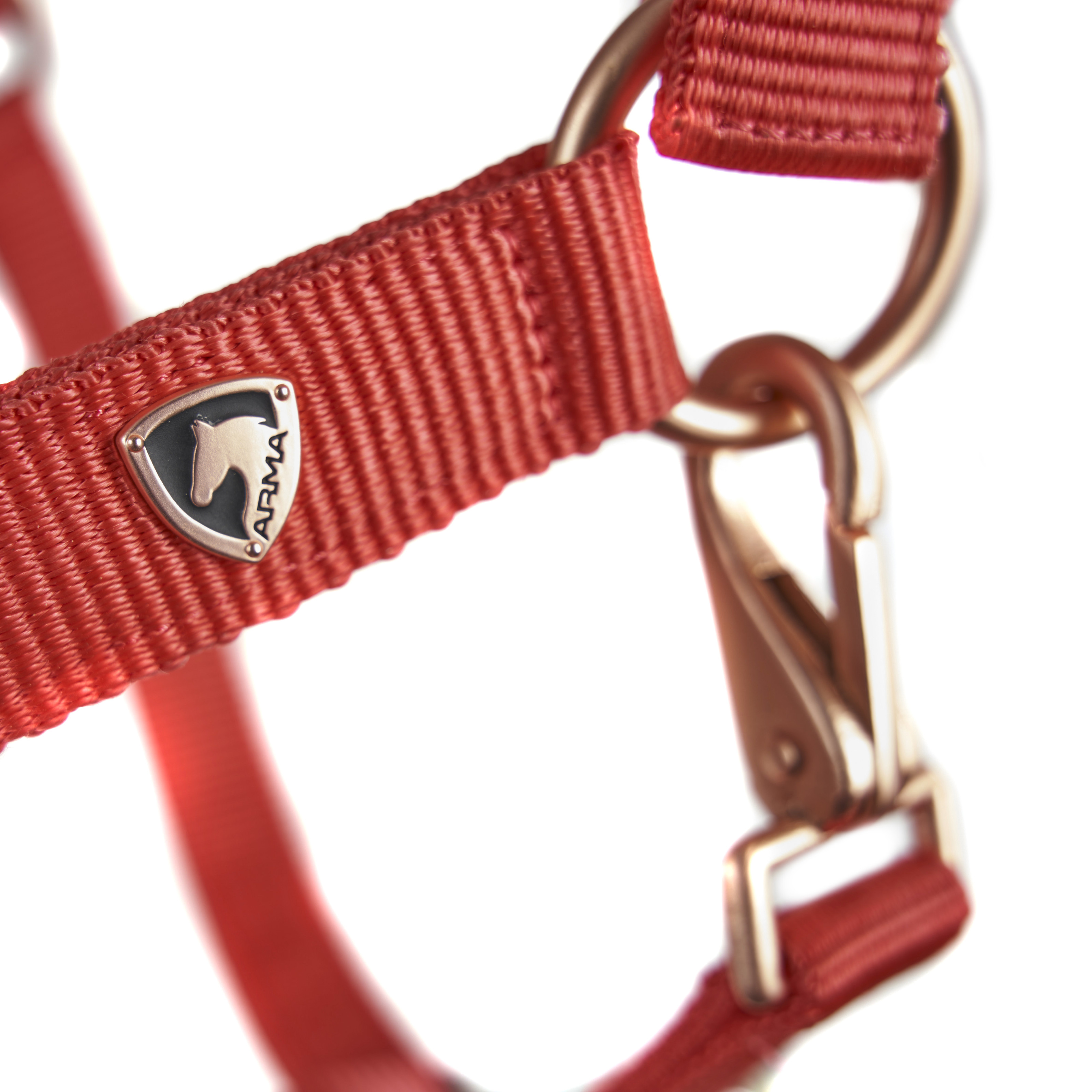 Shires ARMA Comfy Fleece Headcollar - Coral - ARMA-10198