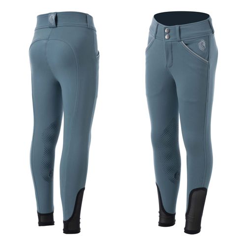 Equinavia Kids' Greta Silicone Knee Patch Breeches - Bluestone Blue