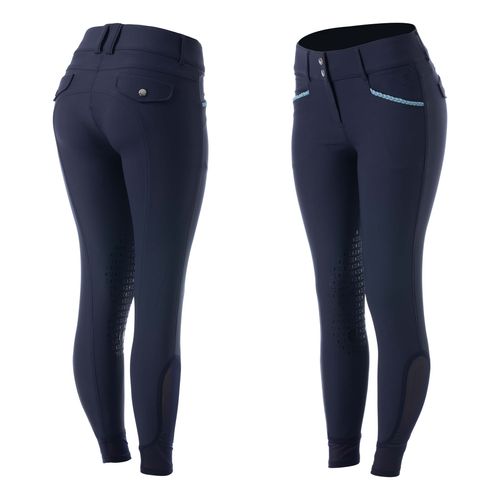 Equinavia Women's Madeleine Knee Patch Breeches - Navy