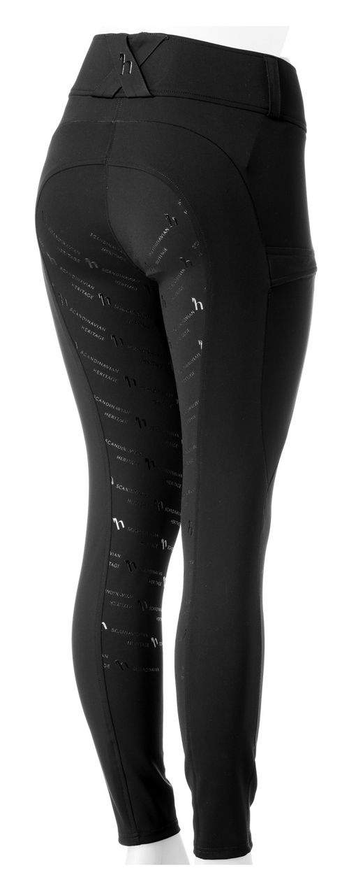 Horze Women's Camille Full Seat Functional Breeches - Black