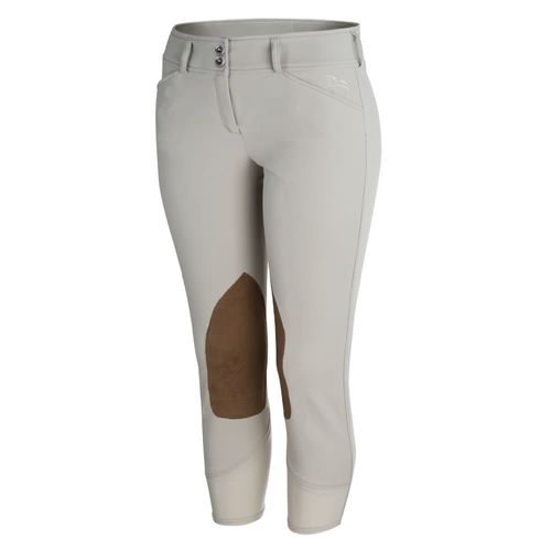 READY TO SHIP: RJ Classics Women's Gracie Plus Knee Patch Breeches - 24W Regular - Sand
