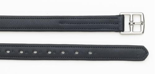 BARGAIN BARN: Camelot Covered Stirrup Leathers - 7/8in x 60in - Black