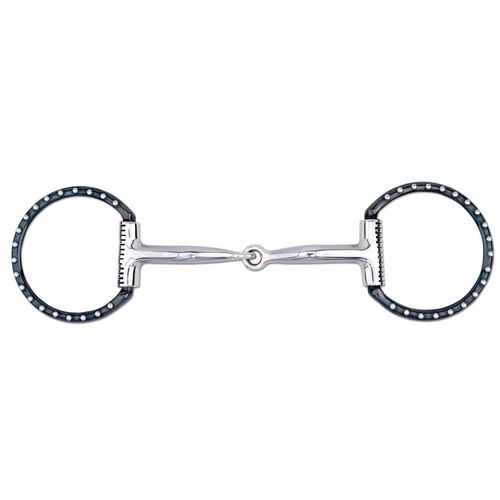 Myler Black Steel Western Dee Single Joint Snaffle MB 09