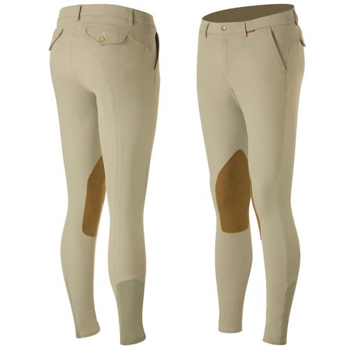 B Vertigo Men's Sander Knee Patch Breeches - Safari Brown