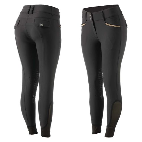 Equinavia Women's Madeleine Knee Patch Breeches - Black