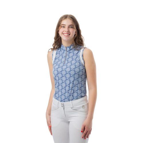 Equinavia Women's Selma NordicAir Sleeveless Sun Shirt - Dusty Blue
