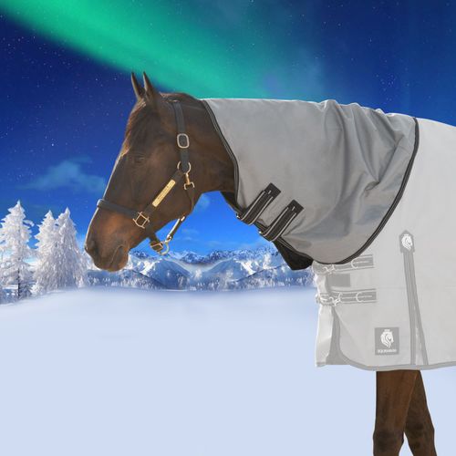 Equinavia Arktis Turnout Neck Cover 200g - Carbon Gray