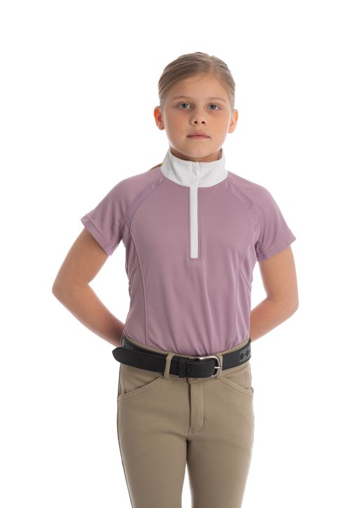 Equinavia Kids' Lotta Short Sleeved Show Shirt - Dusty Rose
