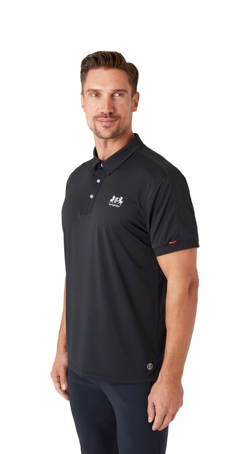 B Vertigo Men's Flynn Mens Technical Polo Shirt - Anthracite Grey