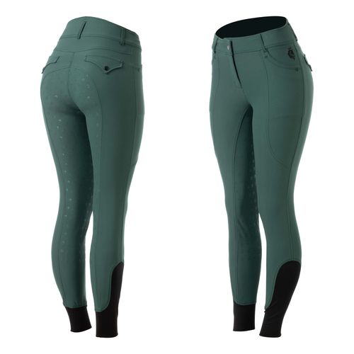Equinavia Women's Annika Womens Silicone Full Seat Breeches - Hunter Green