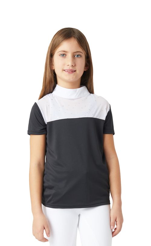 Horze Kids' Kaya Show Shirt - Dark Navy