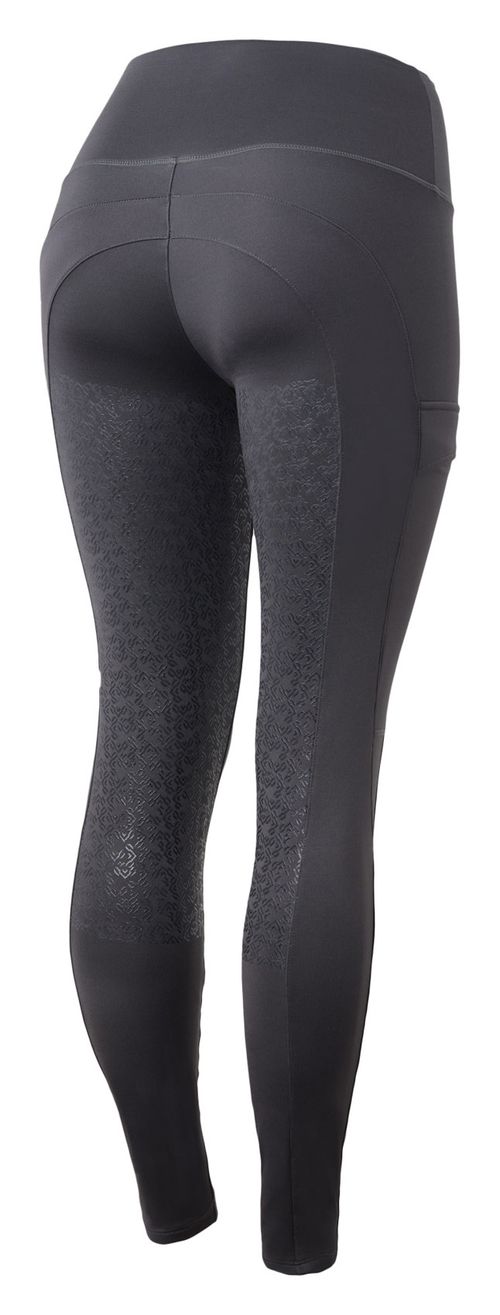 Horze Women's Celia Womens Full Seat Winter Tights - Pavement Grey