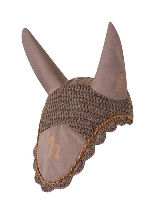 Horze Kenya Ear Net - Iron Grey Brown