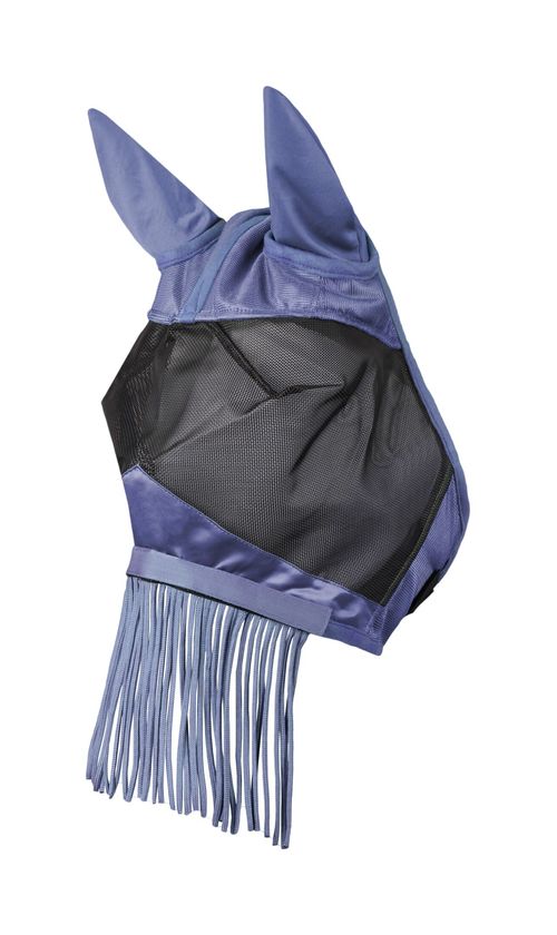 Horze Fly Mask with Detachable Nose Fringe - Velvet Morning