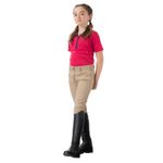Horze Kids' Nora Knee Patch Jodhpurs - Tan - Horze-36259-LBR Horze Kids' Nora Knee Patch Jodhpurs - Tan - Horze-36259-LBR
