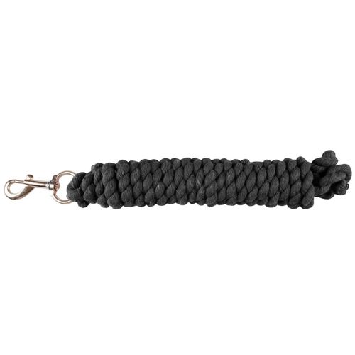 Horze Basic Cotton 12ft Lead Rope - Black