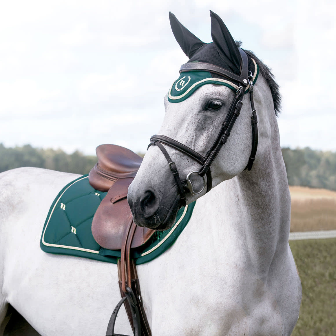 Back on Track Nights Collection All Purpose Saddle Pad - Green - Back ...