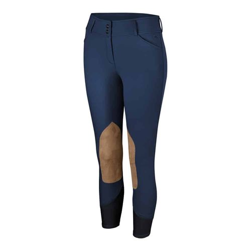 BARGAIN BARN: RJ Classics Women's Anna Knee Patch Breeches - 34 Regular - Navy