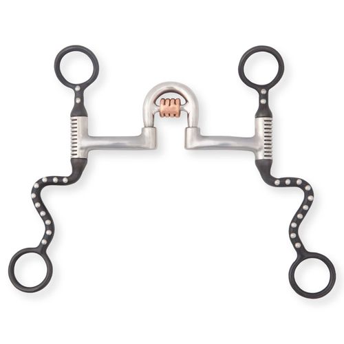 Myler Black Steel Seven Shank Rollback Correctional High Port w/Cricket MB 27HP