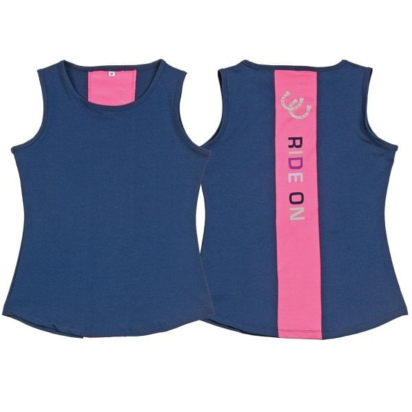 BARGAIN BARN Kids' Active Rider Tank Small Midnight Tack Of The Day