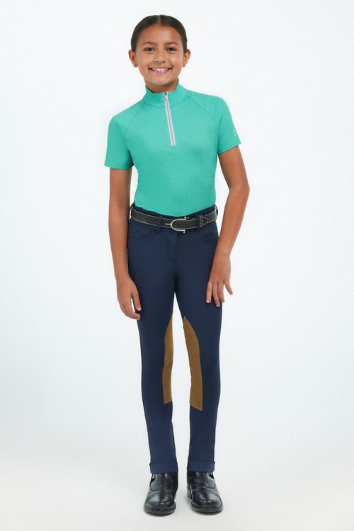 RJ Classics Kids' Lucy Jr Short Sleeve Tech Shirt - Jade Microprint