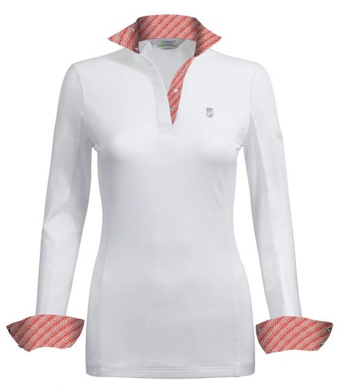 OVERSTOCK: Tredstep Women's Symphony Paris Long Sleeve Competition Shirt - X Large - Coral Haze