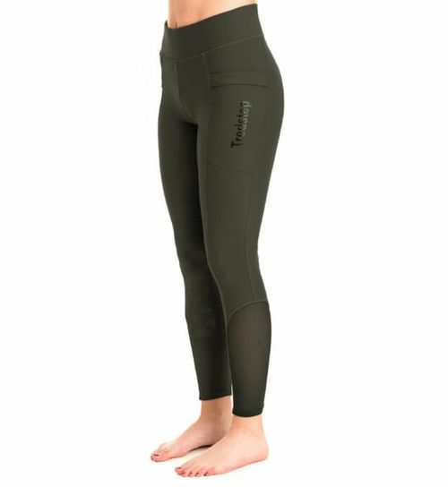 OPENBOX: Tredstep Women's Allegro Sport Compression Tights - 32 Regular - Khaki