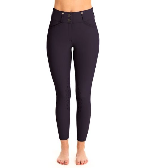 OVERSTOCK: Tredstep Women's Evolute Knee Patch Breeches - 24 Regular - Navy