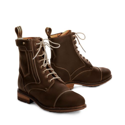 READY TO SHIP: Tredstep Spirit Side Zip Short Country Boot - 45 - Mocca