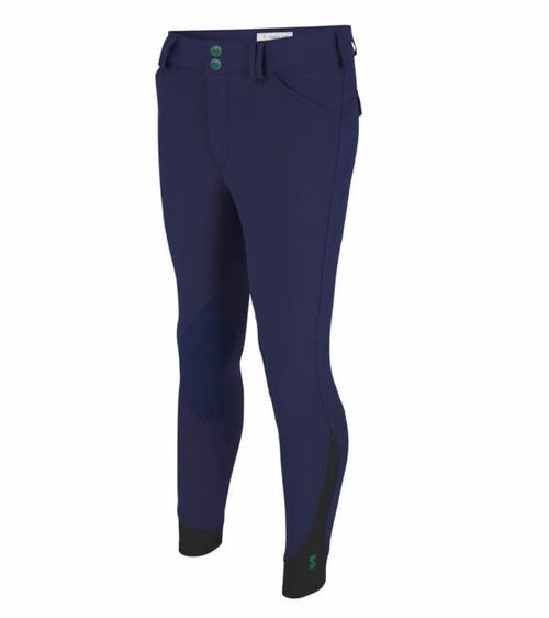 BARGAIN BARN: Tredstep Men's Verde Knee Patches Breeches - 34 Regular - Navy