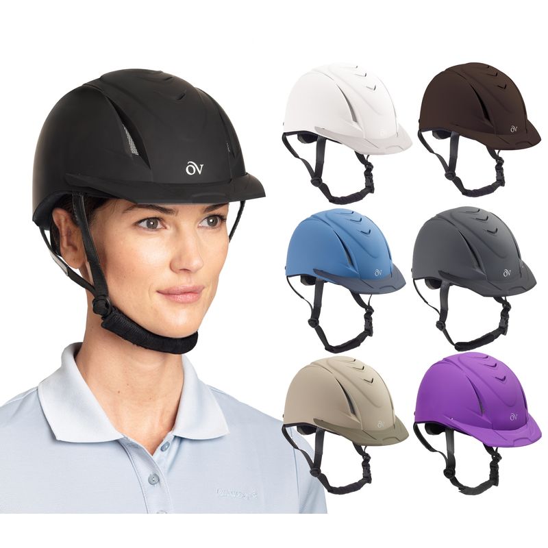 OVERSTOCK Deluxe Schooler Helmet Small/Medium Brown Tack Of The Day