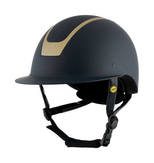 Equinavia Crown MIPS Riding Helmet - Navy/Gold