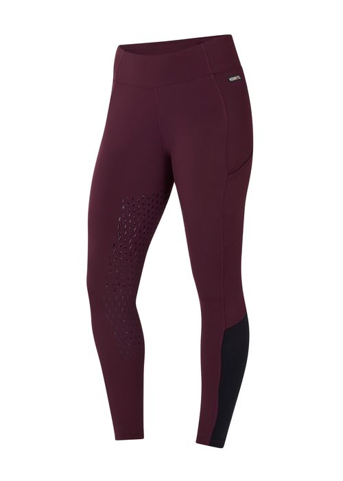 Kerrits Women's Thermo Tech 2.0 Extended Grip Tights - Vineyard/Black